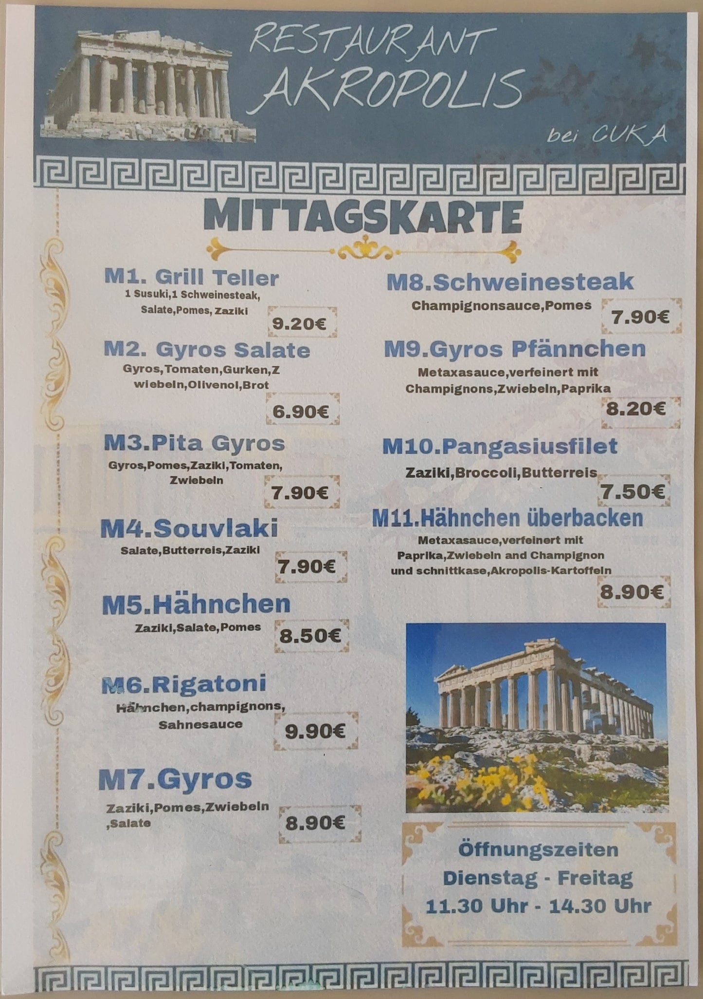 Mittagstisch Gyros Salat